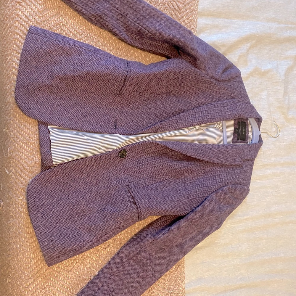 J. Crew Herringbone Parke Blazer (English Wool)